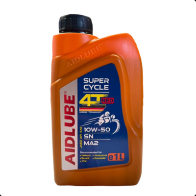 روغن موتور سیکلت ایدلوب مدل 10W50 SN JASO MA2 حجم 1 لیتر